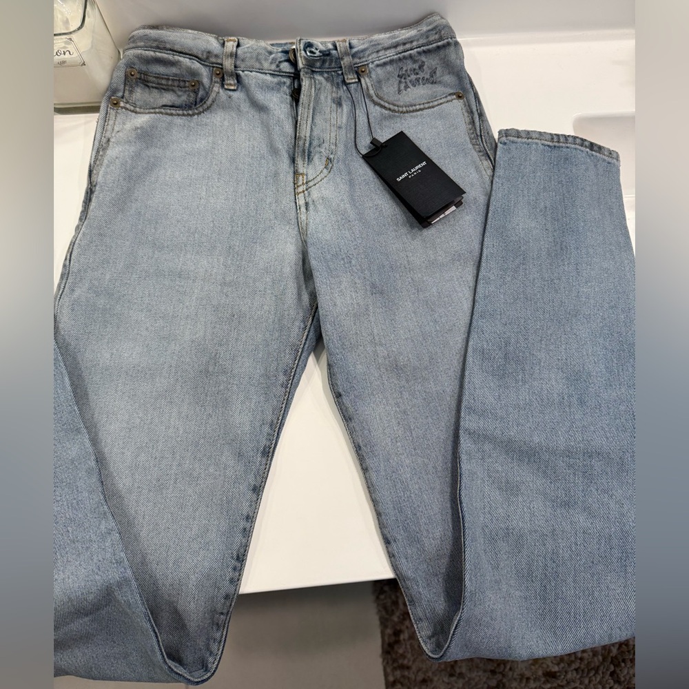 Saint Laurent Light Blue Denim Jeans